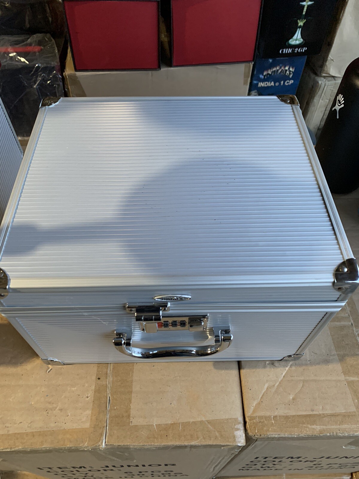 INHALE 21’’ HEAVY DUTY SOLID BRASS HOOKAH IN A SUITCASE *PURPLE*
