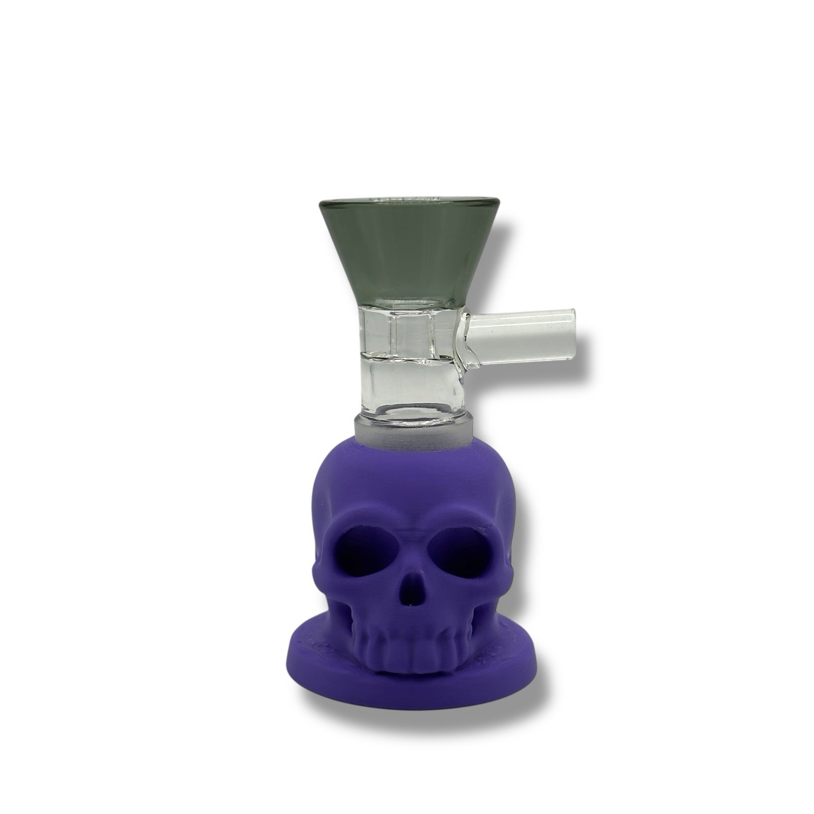 18MM Slide Bowl Stand Display Holder – Made In USA – PURPLE – SKULL