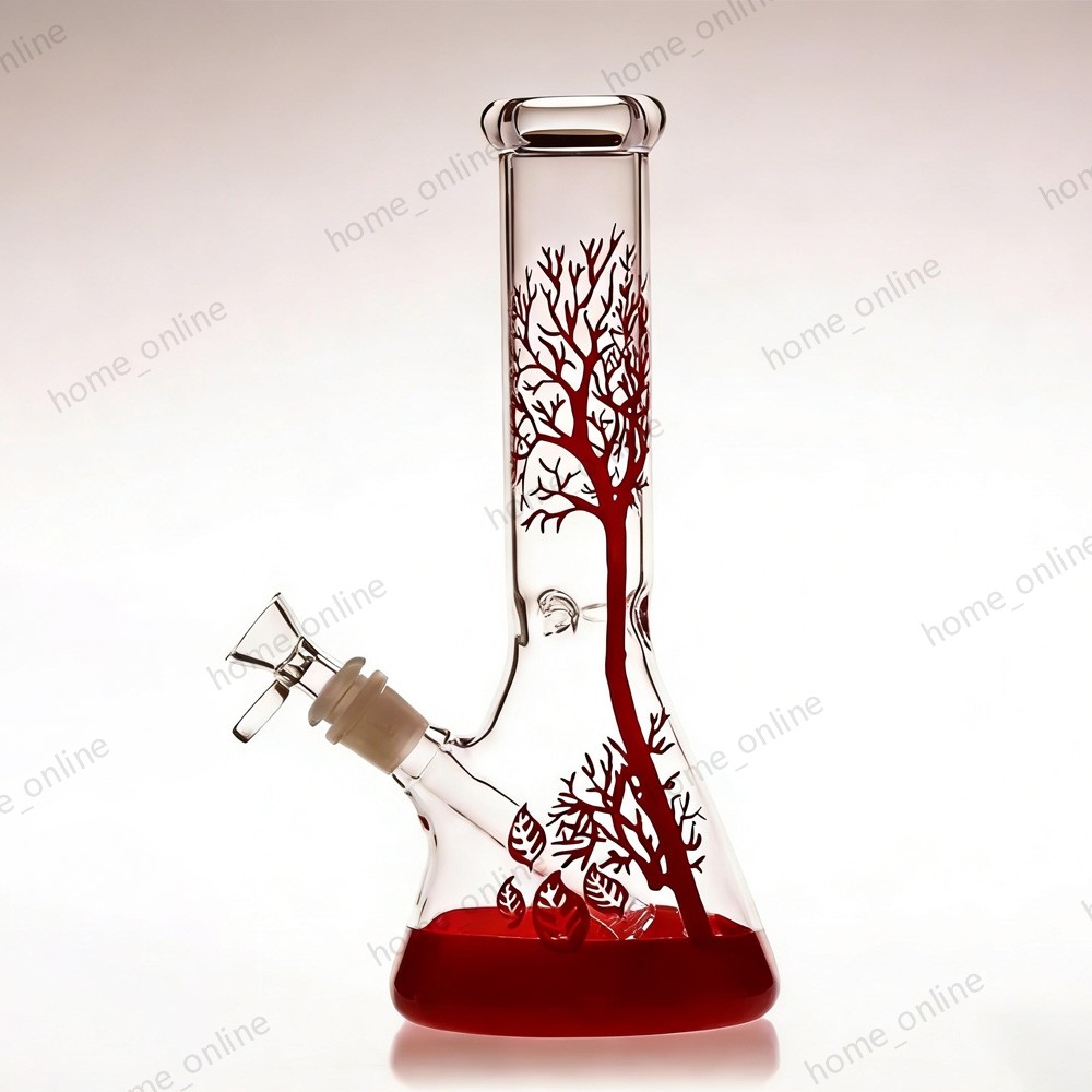 11 inch Heavy Glass Bong Water Pipe Smoking Bong Beaker + 14mm Bowl hookah