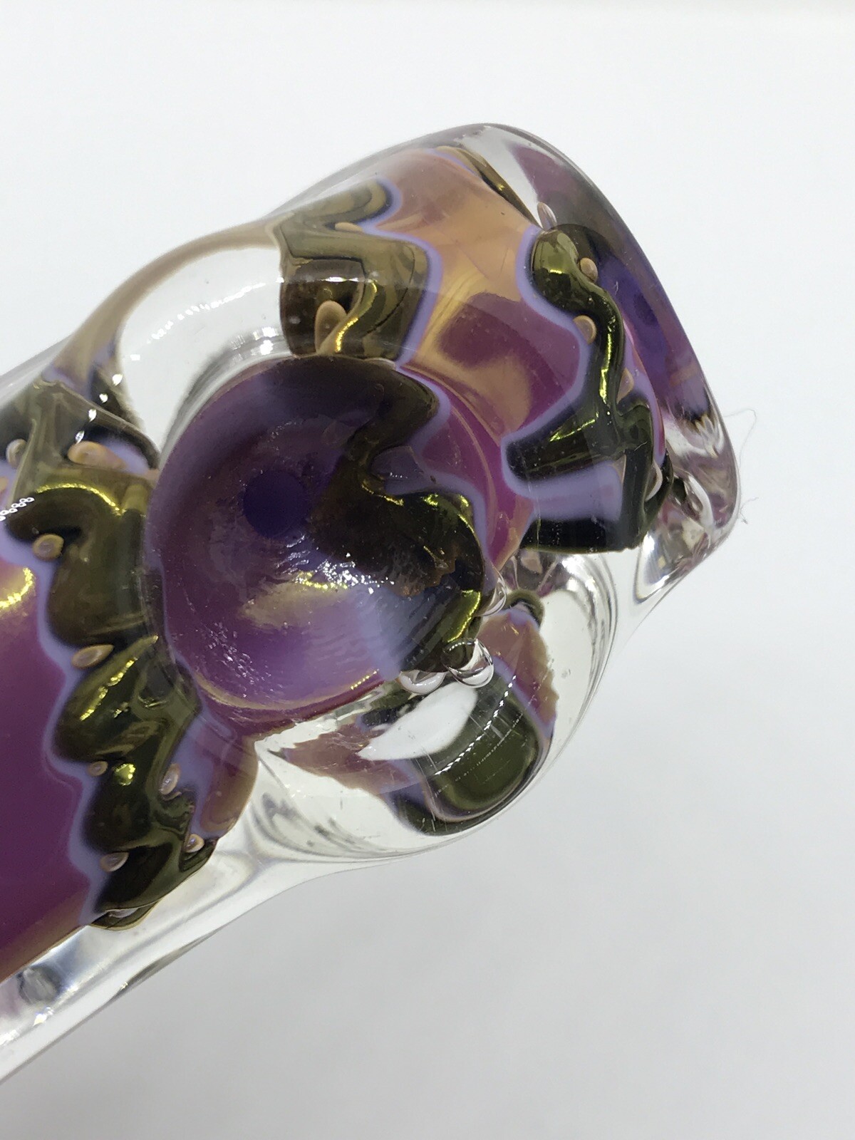 3” MINI USA PIPE BLOWN GLASS HITTER POCKET BOWL HEAVY CUBE BLOCK TOBACCO OG HAND