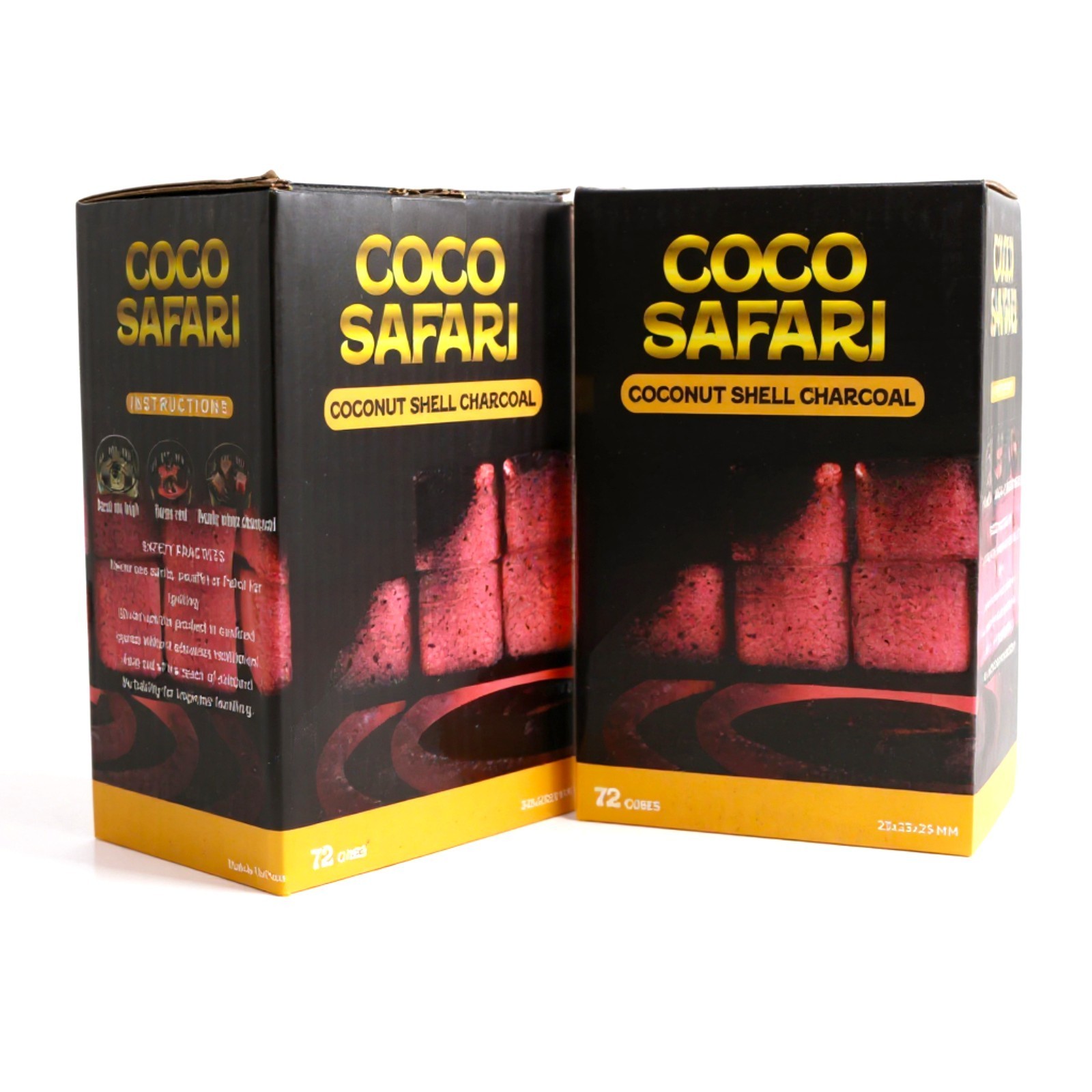 Hookah Charcoal 25mm Coconut Cubes – 10 Boxes (720 Cubes) for Shisha Bar & Hooka