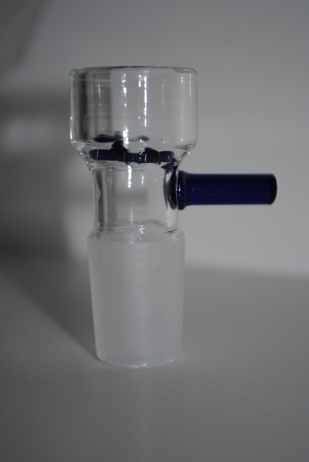10MM GLASS BOWL blue MALE INSERT ASHCATCHER BONG PIECE 1 PIECE ONLY 14MM BOWL