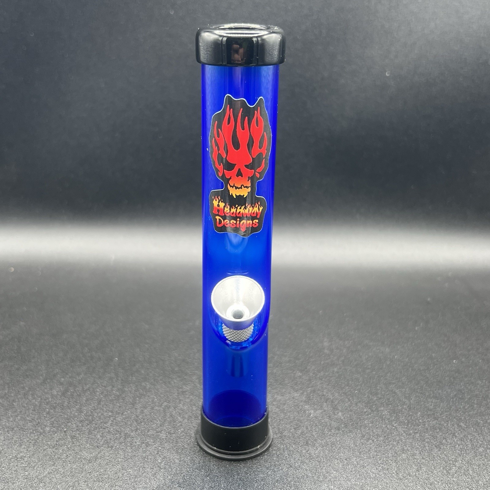 6&Prime; Acrylic Plastic BLUE Bong Traveler Portable Small Water Pipe Hookah Bong