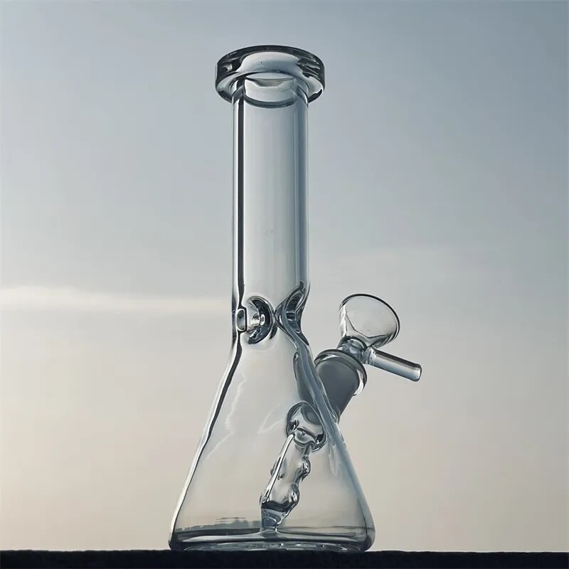 Clear 5&Prime; Inline Glass Bong Hookah Bubbler Water Pipe Smoking Percolator Beaker