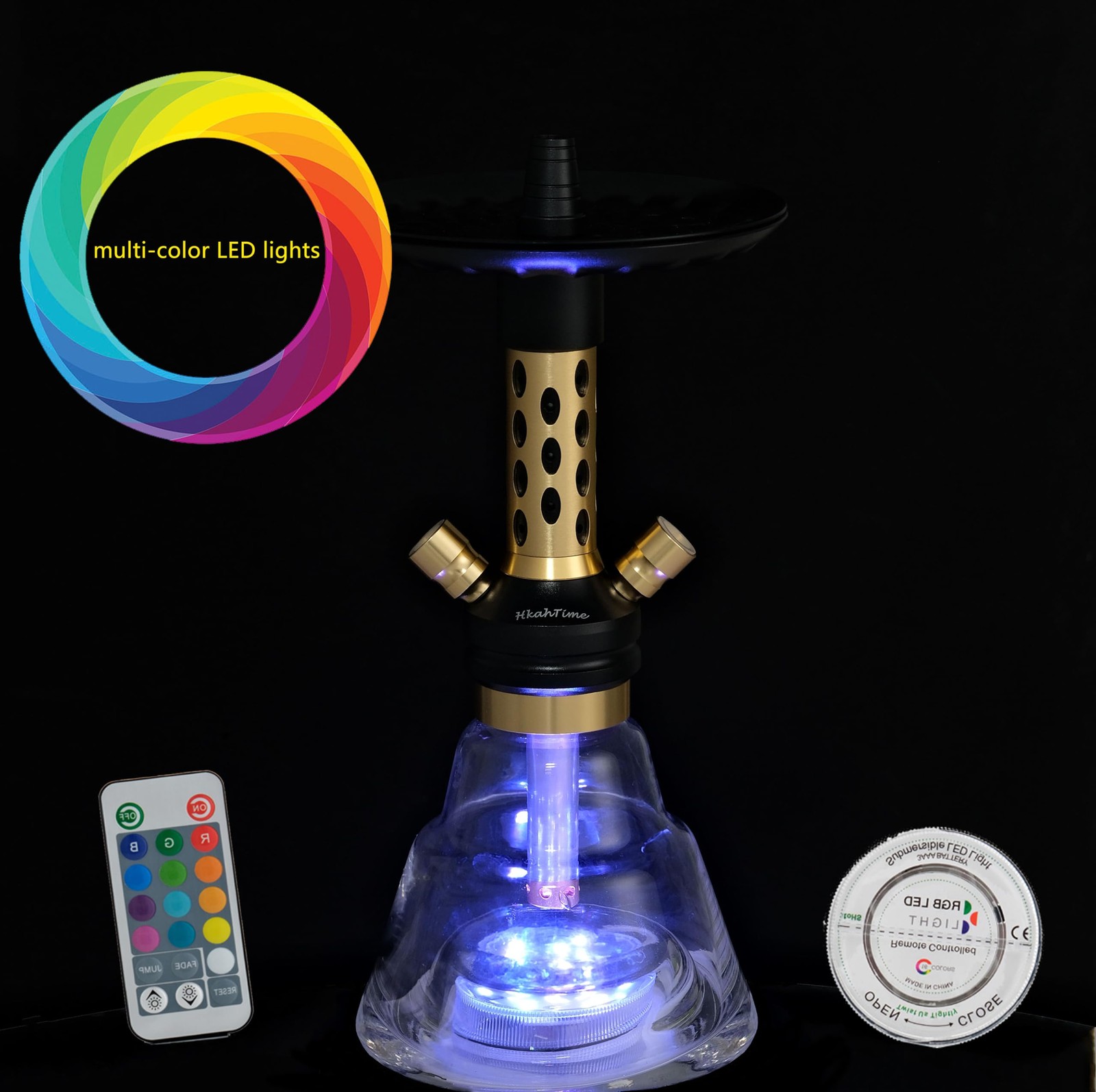 Hookah Set with Everything Upgraded 2 Hose Shisha With Portable Travel Bag LE…