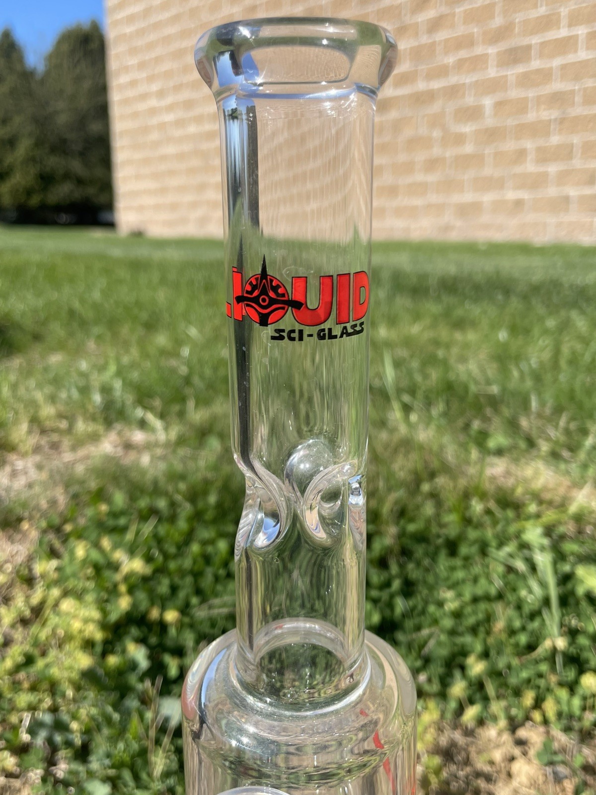Liquid Sci Glass Bong 11.5” tall, Ice pinches Multi chamber percolation .