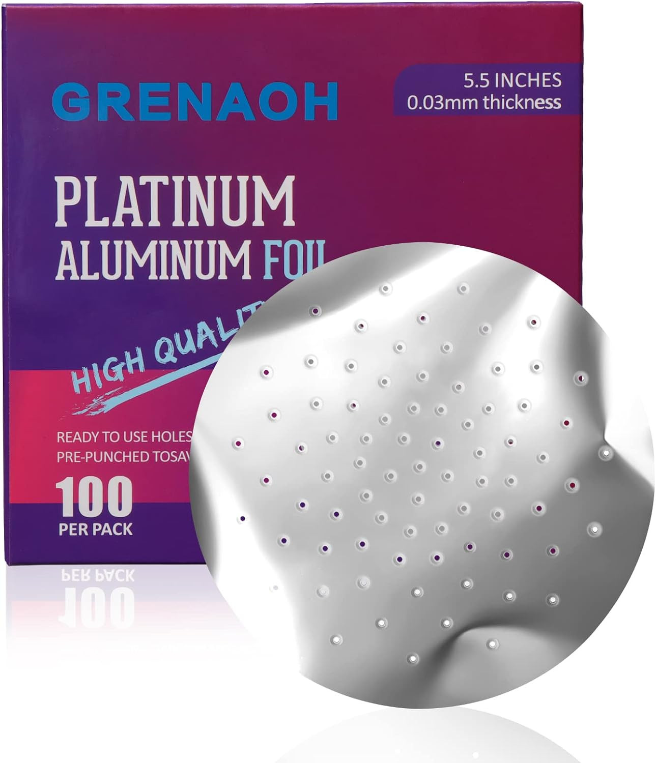 Hookah Foil Pre Punched Hookah Aluminum Foil & Heavy Duty Pre-Poked Hookah Foil