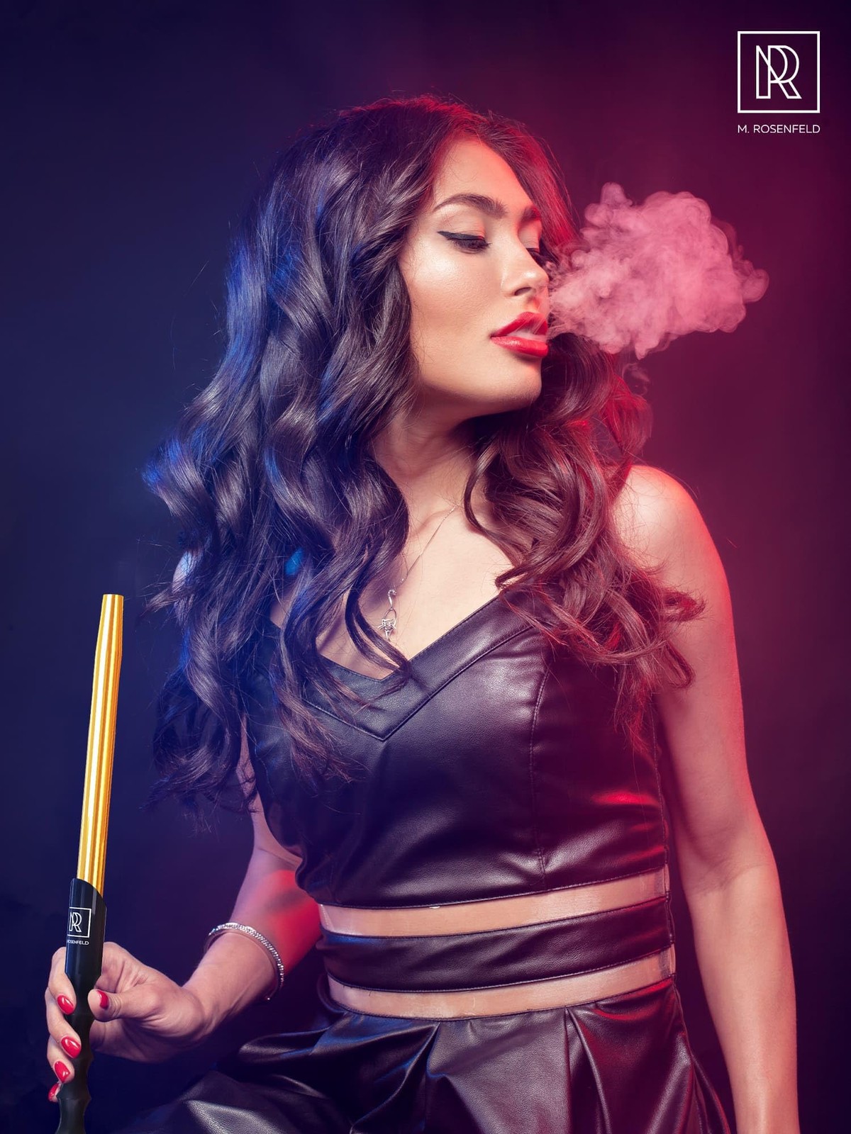 M. ROSENFELD Premium Hookah Hose with Mouthpiece – 60&Prime; Long Silicone Water Pipe
