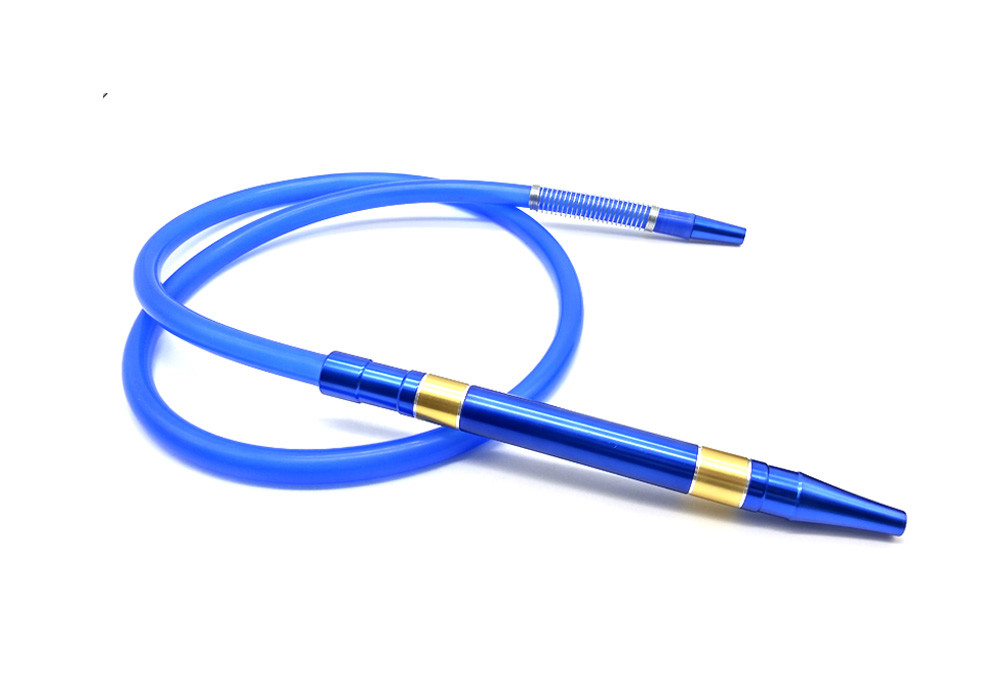 1.8m Hookah Shisha Aluminium Alloy Pipe Silicone Hose Spring Hookahs Accessories