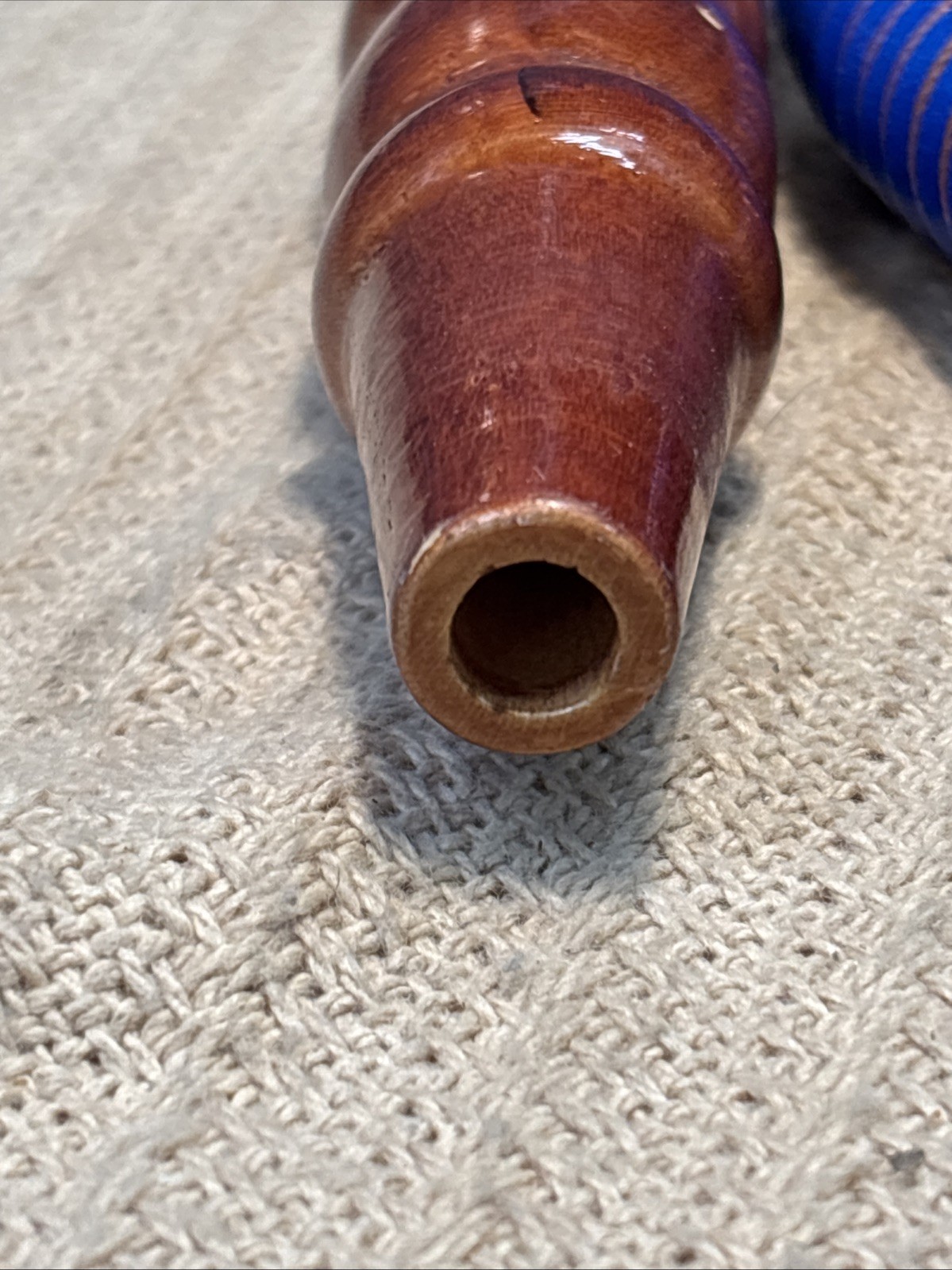 Hookah Hose 68 inch Wood/Metal metal Ends Royal Blue