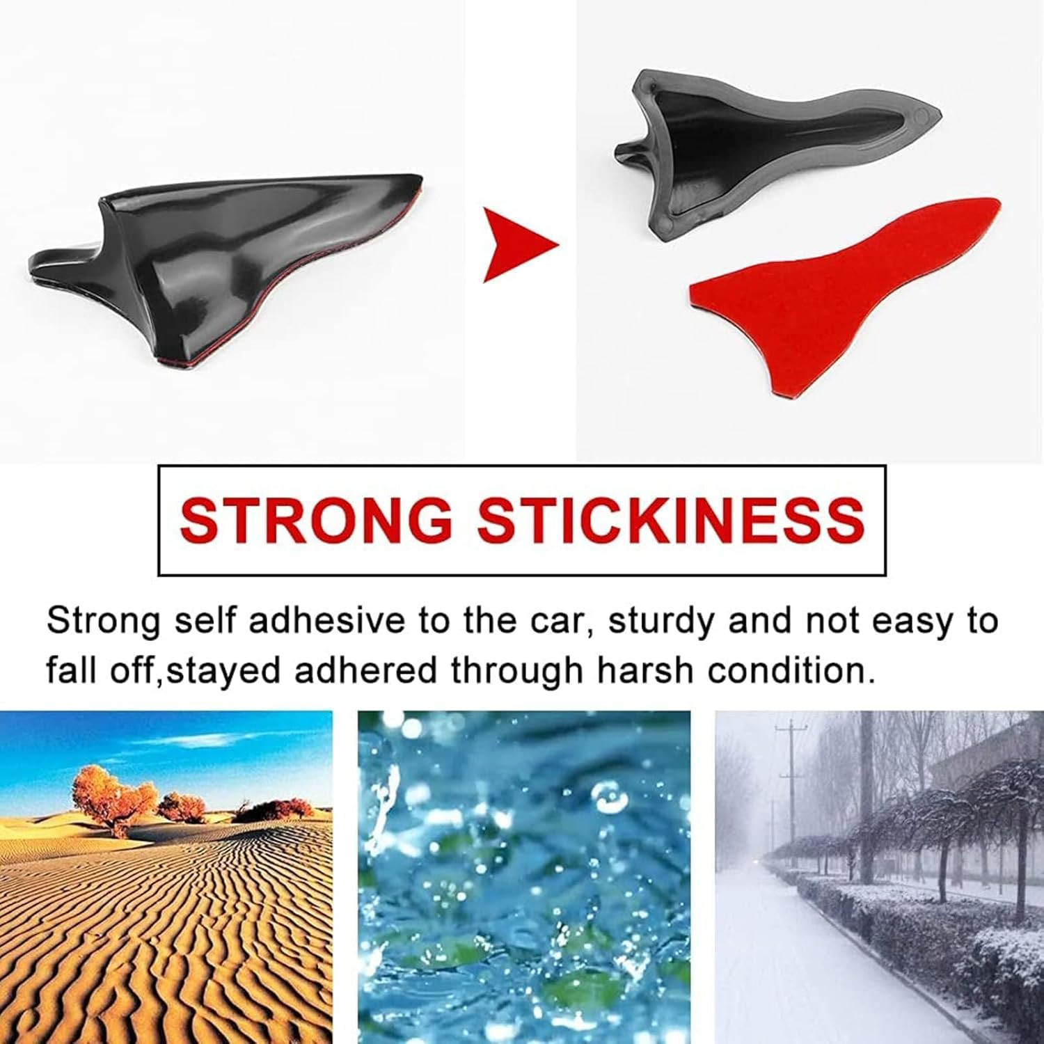 Air Vortex Generator Diffuser Shark Fin 10pcs Set Kit Compatible with Spoiler Ro