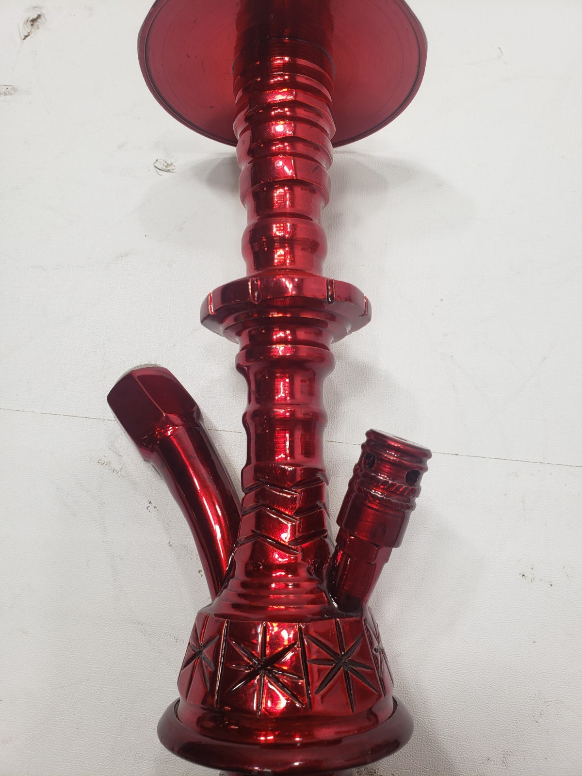 Khalil Mamoon Mini Beast Hookah Red Glass Base Hose Bowl Accessories Lot