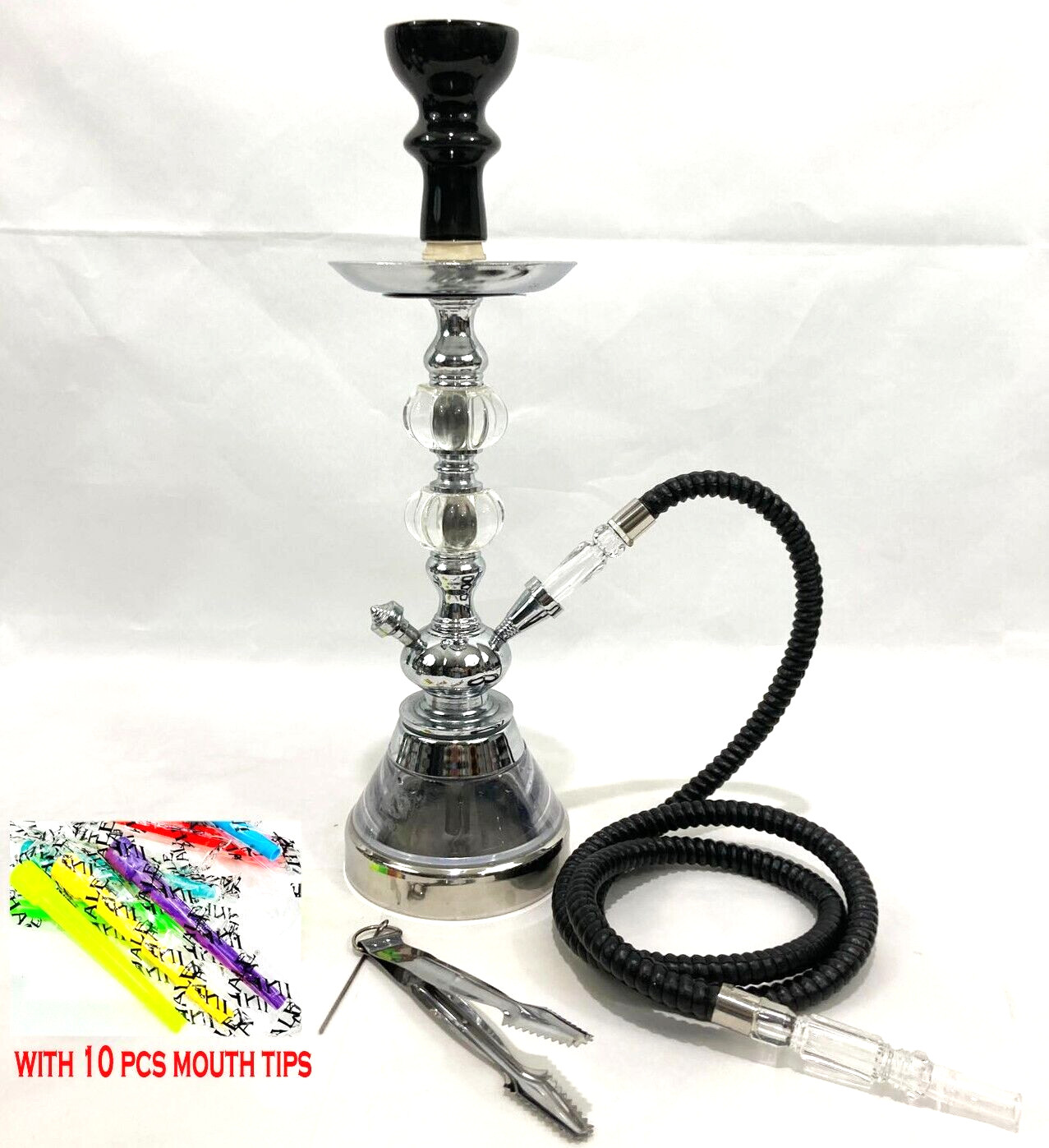 INHALE 15’’ HEAVY DUTY stable set stainless steel and brass 1 hose hookah