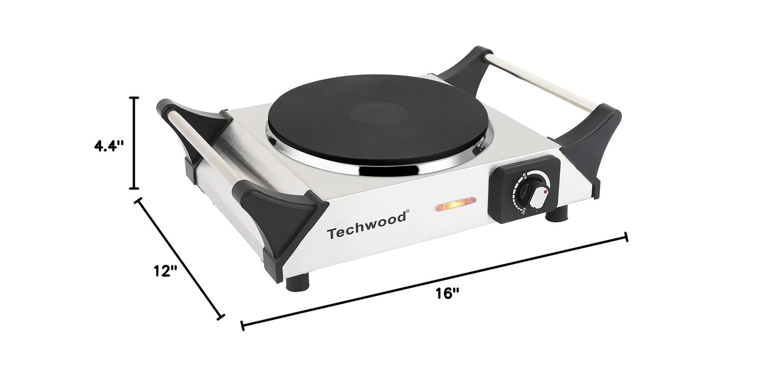 Hot Plate, Techwood Single Burner for Cooking, 1500W Countertop Ele… Fast Ship