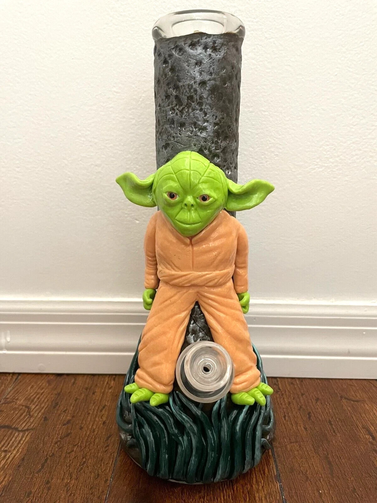 12.5” Premium Glass Water Pipe Beaker Thick Art Yoda Star Wars 14mm