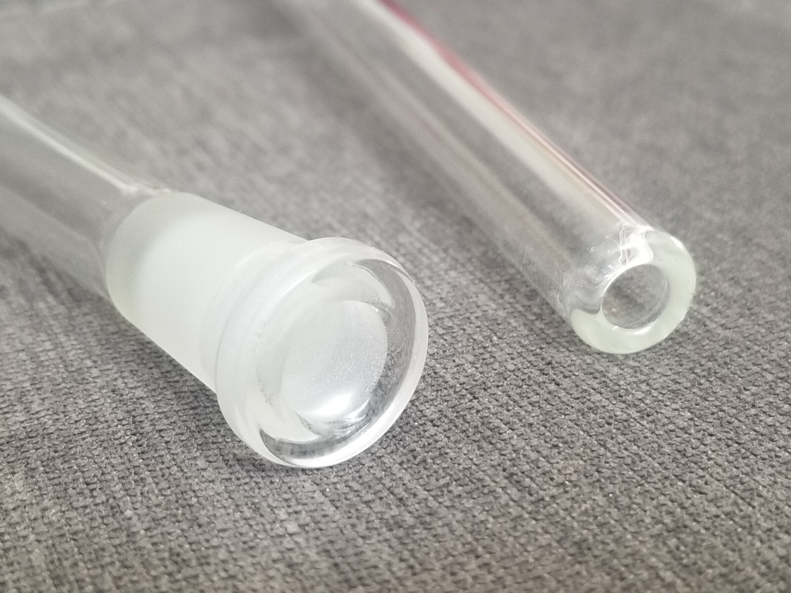 2-Pack 6 Inch Glass Downstems (17mm/12mm)