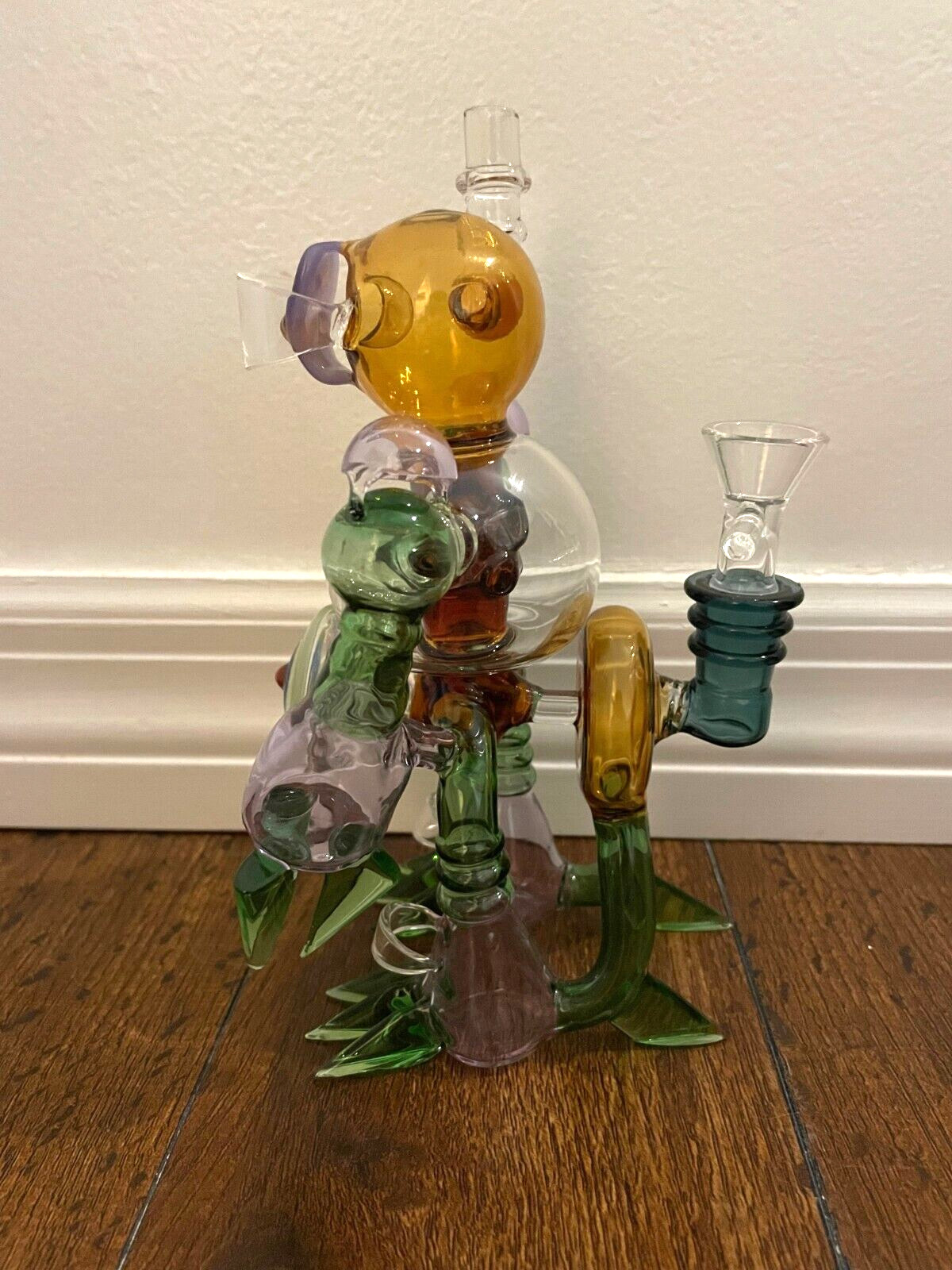 8” Premium Glass Water Pipe Megatron Alien Robot 14mm