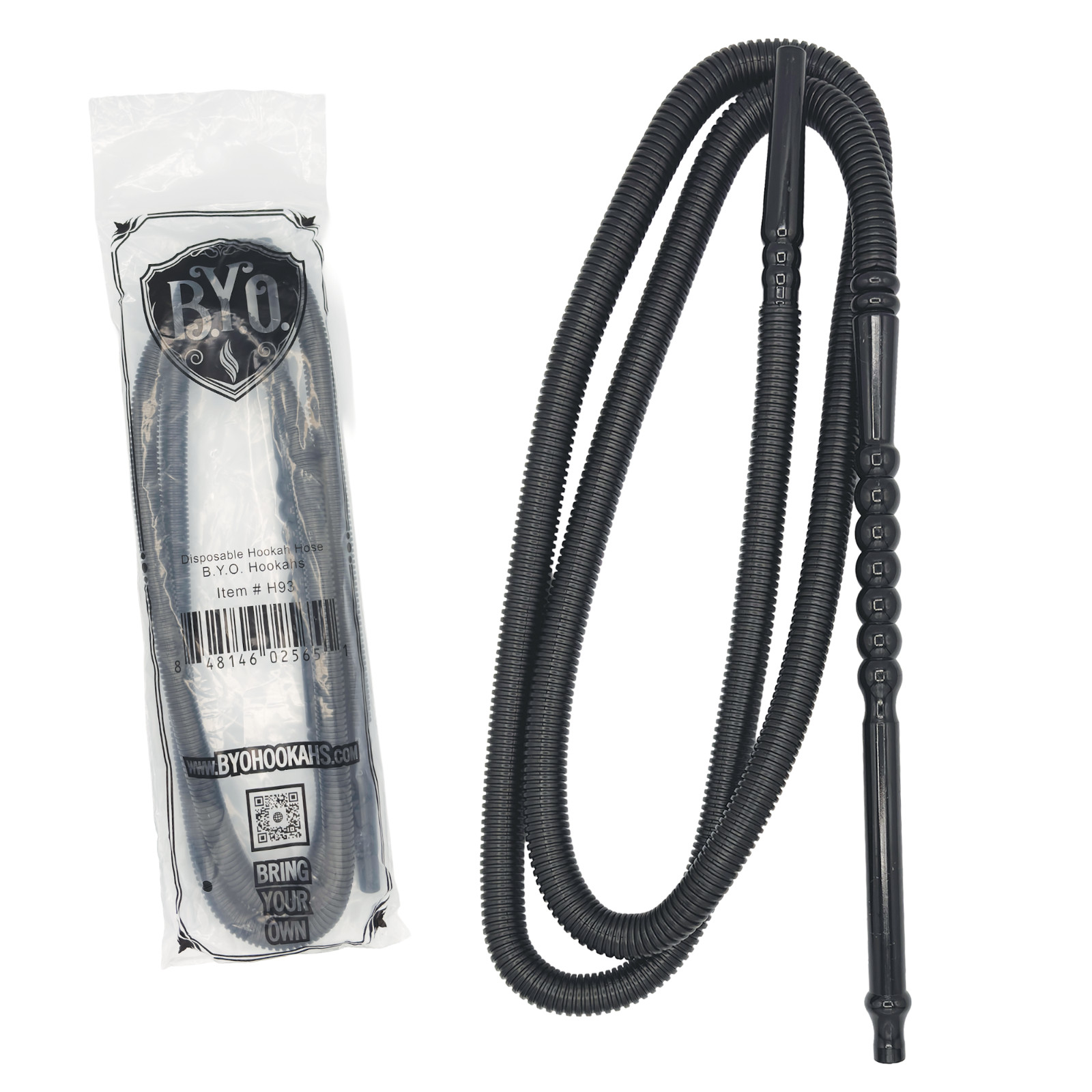 Disposable Hookah Hose by B.Y.O. Hookahs, Mixed Colors Shisha Hooka, 12 PCS 72&Prime;