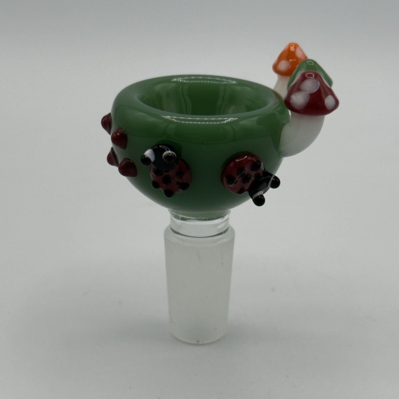 14mm Green Glass Bowl Piece Slide For Water Pipes – « Summertime Vibes »