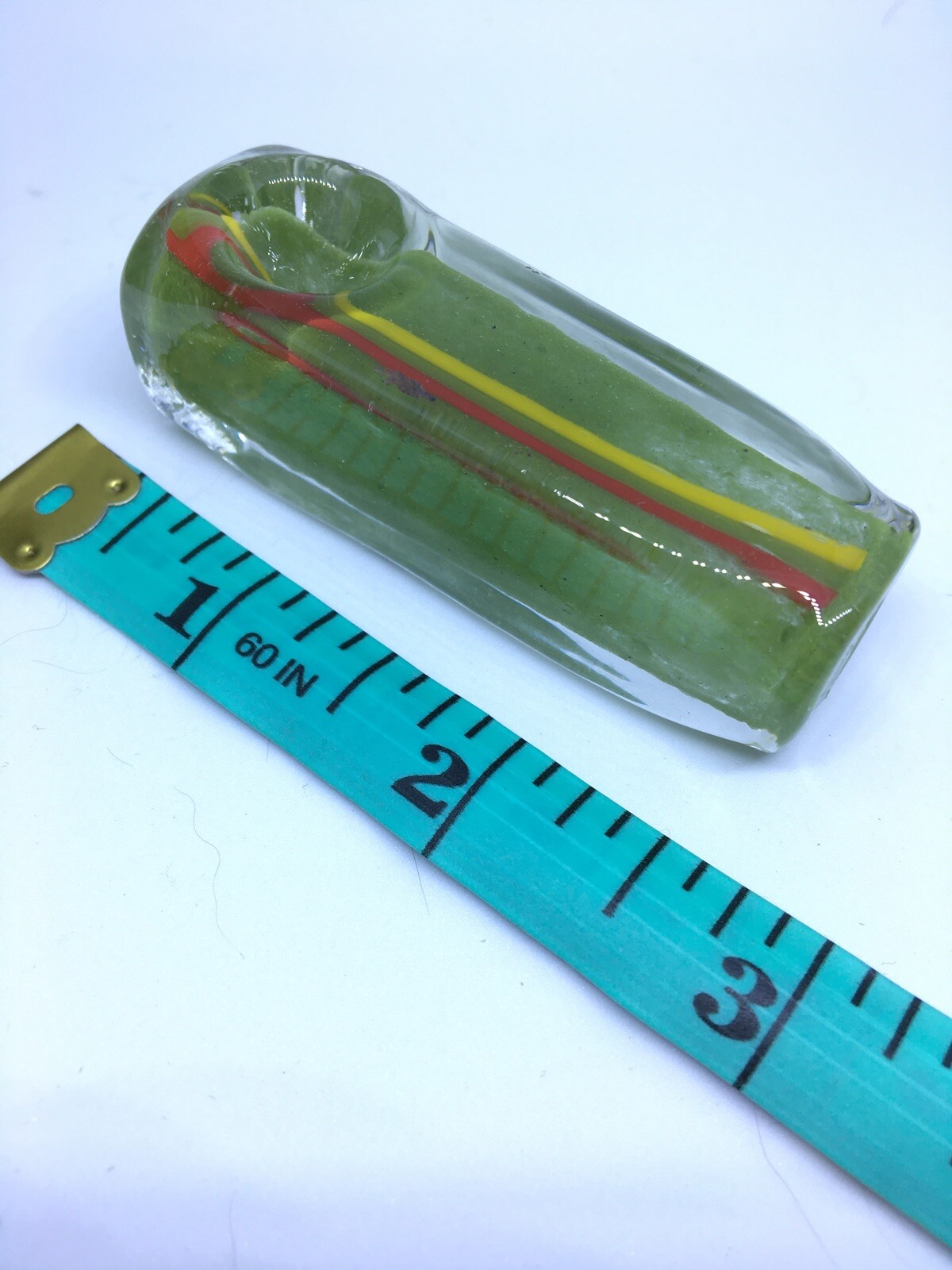 NEW MINI USA 3” POCKET BLOCK PIPE HEAVY CUBE HAND TUBE BLOWN GLASS TOBACCO XC20G