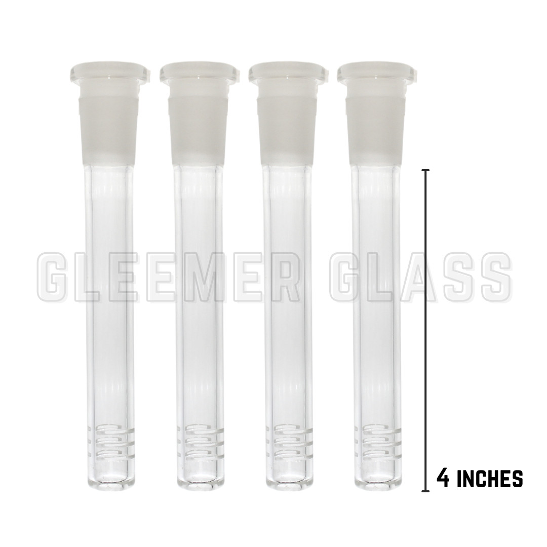4x 4 inch Thick Glass Downstem for Hookah Water Pipe Bong (14MM X 19MM)