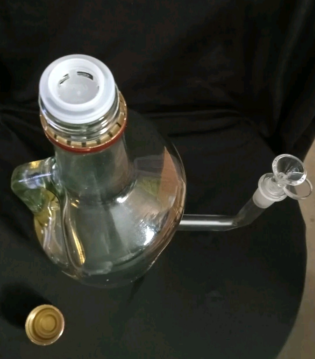 Homemade Large Tito’s Vodka Bong Lamp Hookah Pipe Glass Pipe Tobacco Pipe