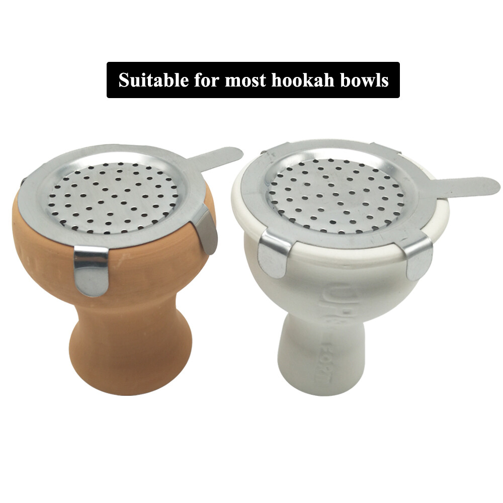 2pc Metal Hookah Charcoal Holder sheesha Chicha Narguile Shisha Bowl Accessories