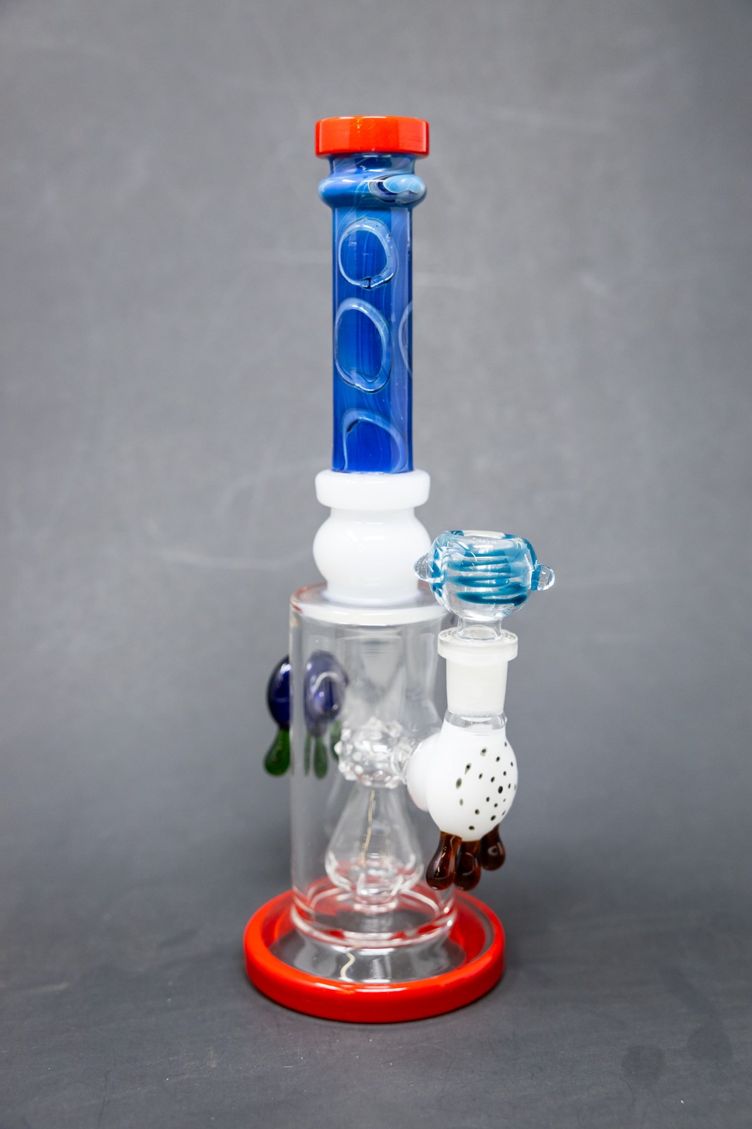 Hookah Water Pipe Glass 10&Prime; Assorted Drip Bong – 14mm Bowl Fast Shipping