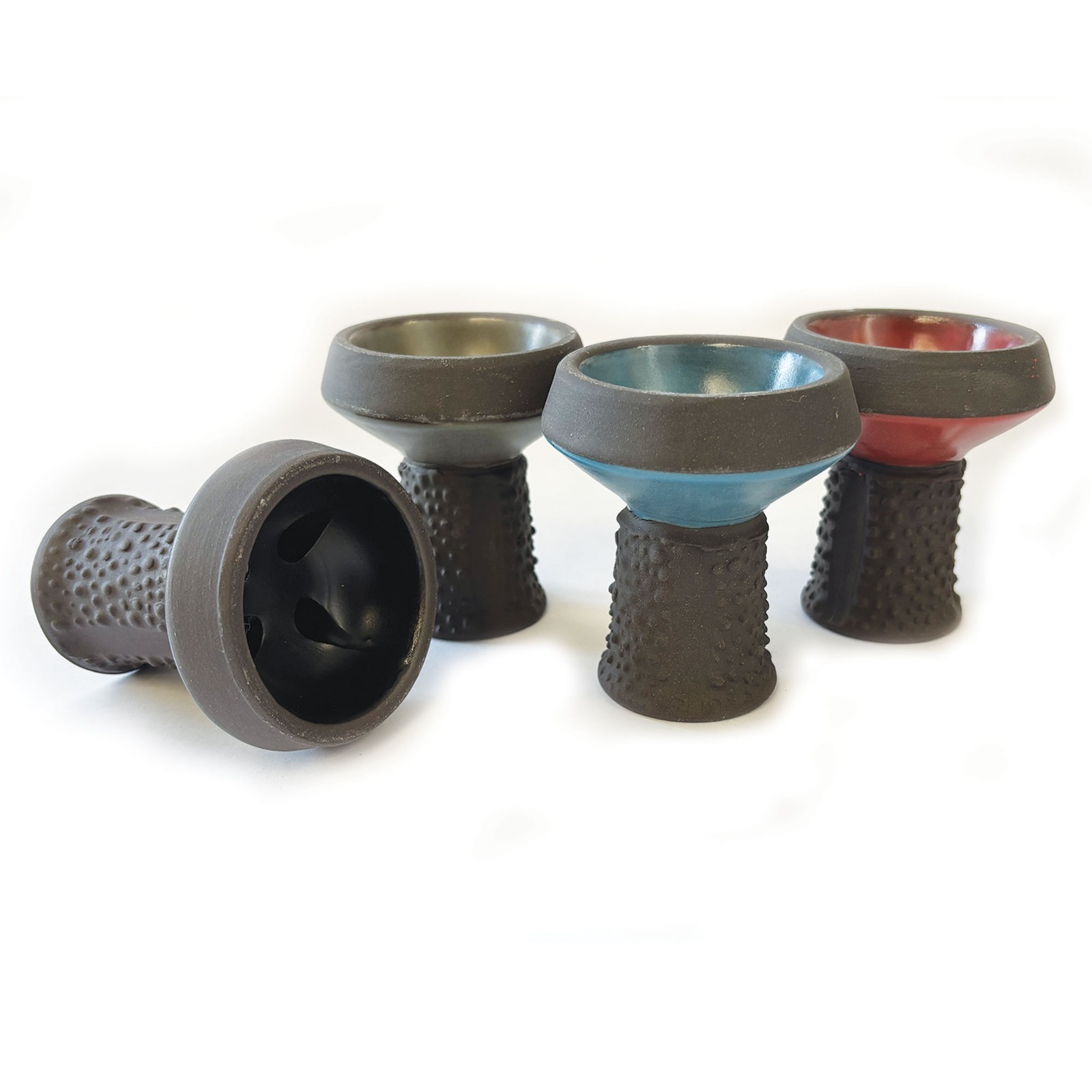 BYO Hookahs Gray Blackstone Clay Hookah Bowl Shisha Pipe + BONUS