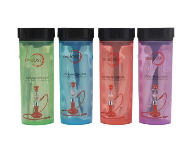 Onuoss Multi Fruits Logo Portable Mini 7&prime; Cup Hookah Tobacco Water Pipe