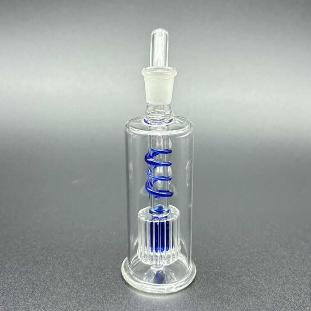 MINI 4&Prime; Glass Bong Smoke Water Pipe Bubbler Portable Hookah W/Tool Box Full set