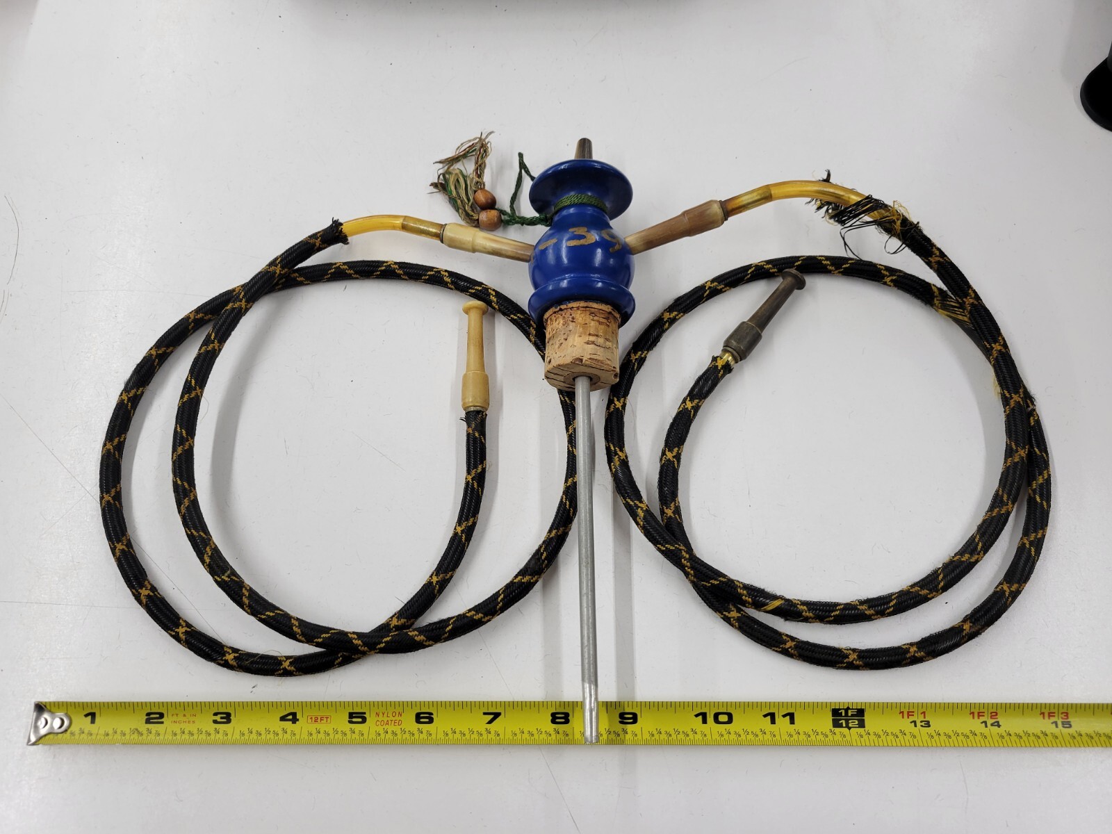 Vintage Two Hose Hookah Pipe Incomplete For Parts. Unbranded