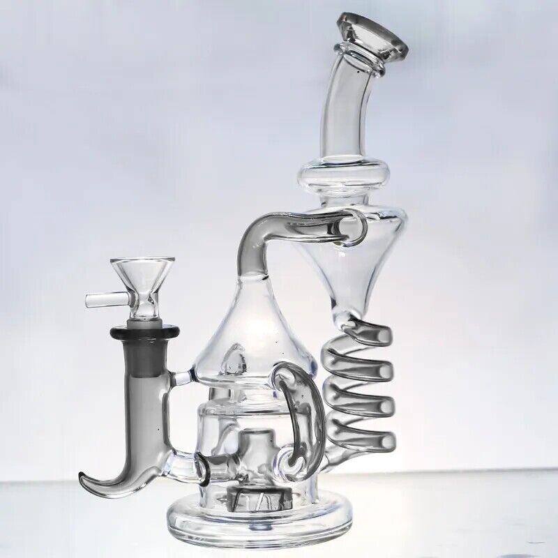 NEW Tornado Hookah Percolator Smoking Pyrex Glass Water Pipe Bong Bubbler W/Bowl