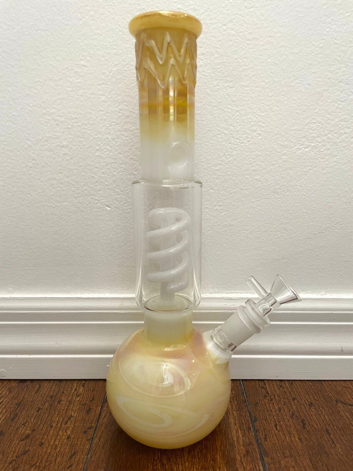 12” Premium Glass Water Pipe Coil Perc Sandstorm 14mm