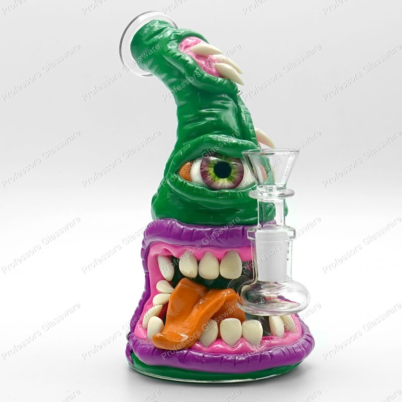 8&Prime; Spiked Monster Eye MULTIPLE COLORS Bong Thick High Quality Glass Percolator