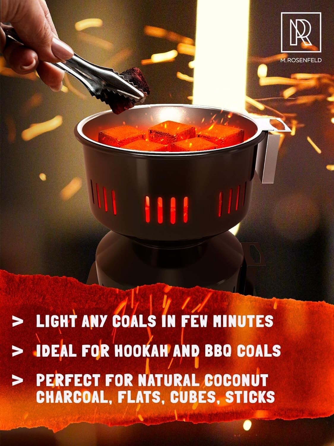 Instant Electric Hookah Coal Heater – Compact Design with Fire-Resistant Build