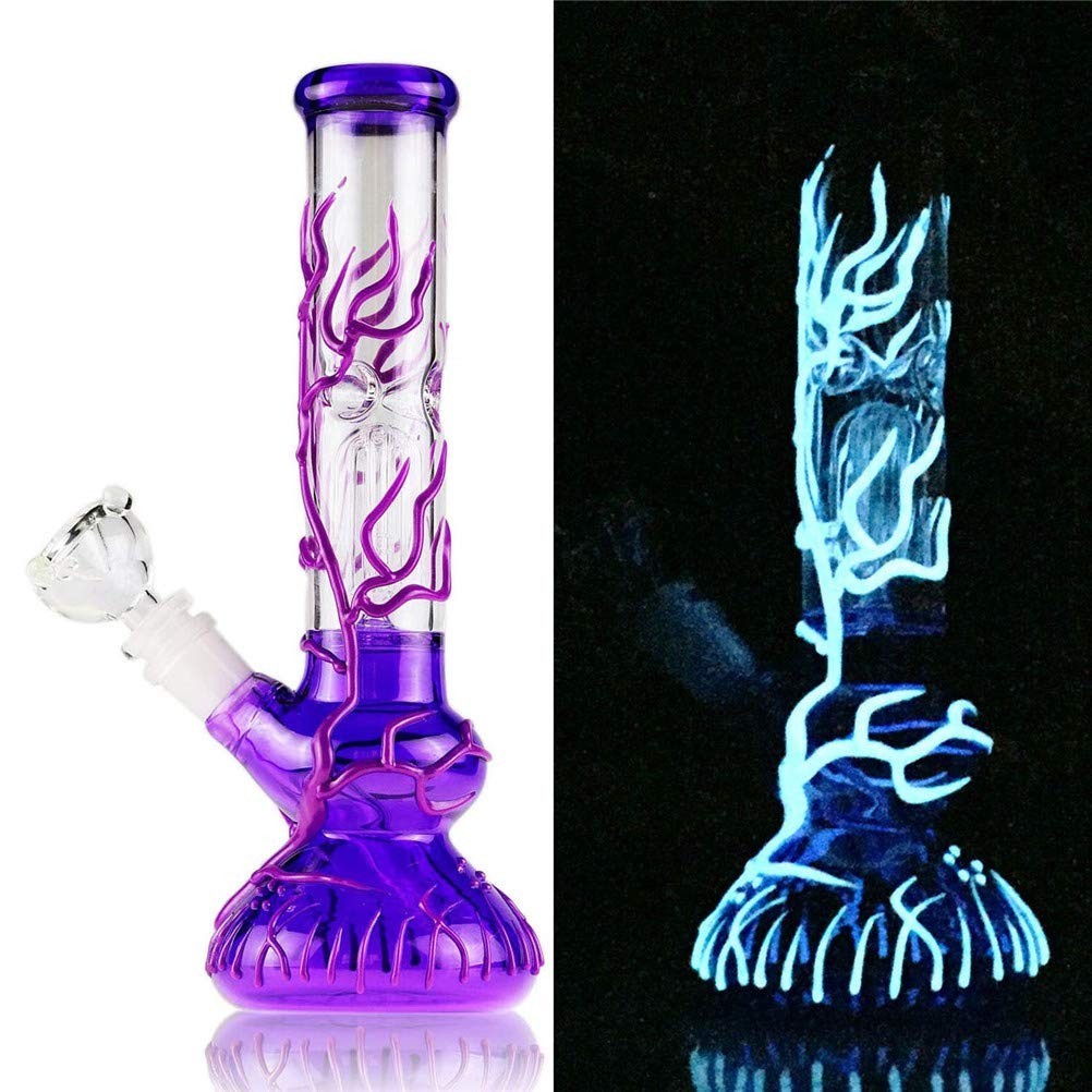 10 » Water Pipe Bong Perc Bong Smoking Hookah Heavy Glass Bongs w/ ICE catcher