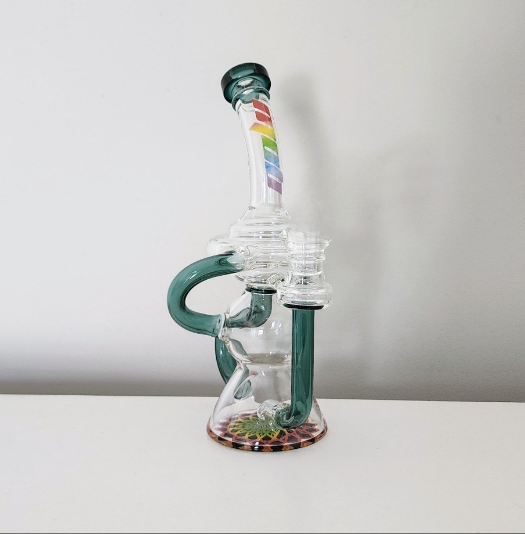 8.5 Inch Heady Falcon Recycler Glass 14mm Hookah