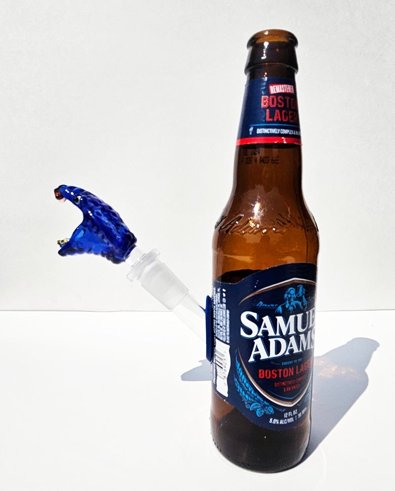 Beer Tobacco Pipe Pack – Handcrafted Authentic Glass Bottle – Made in USA