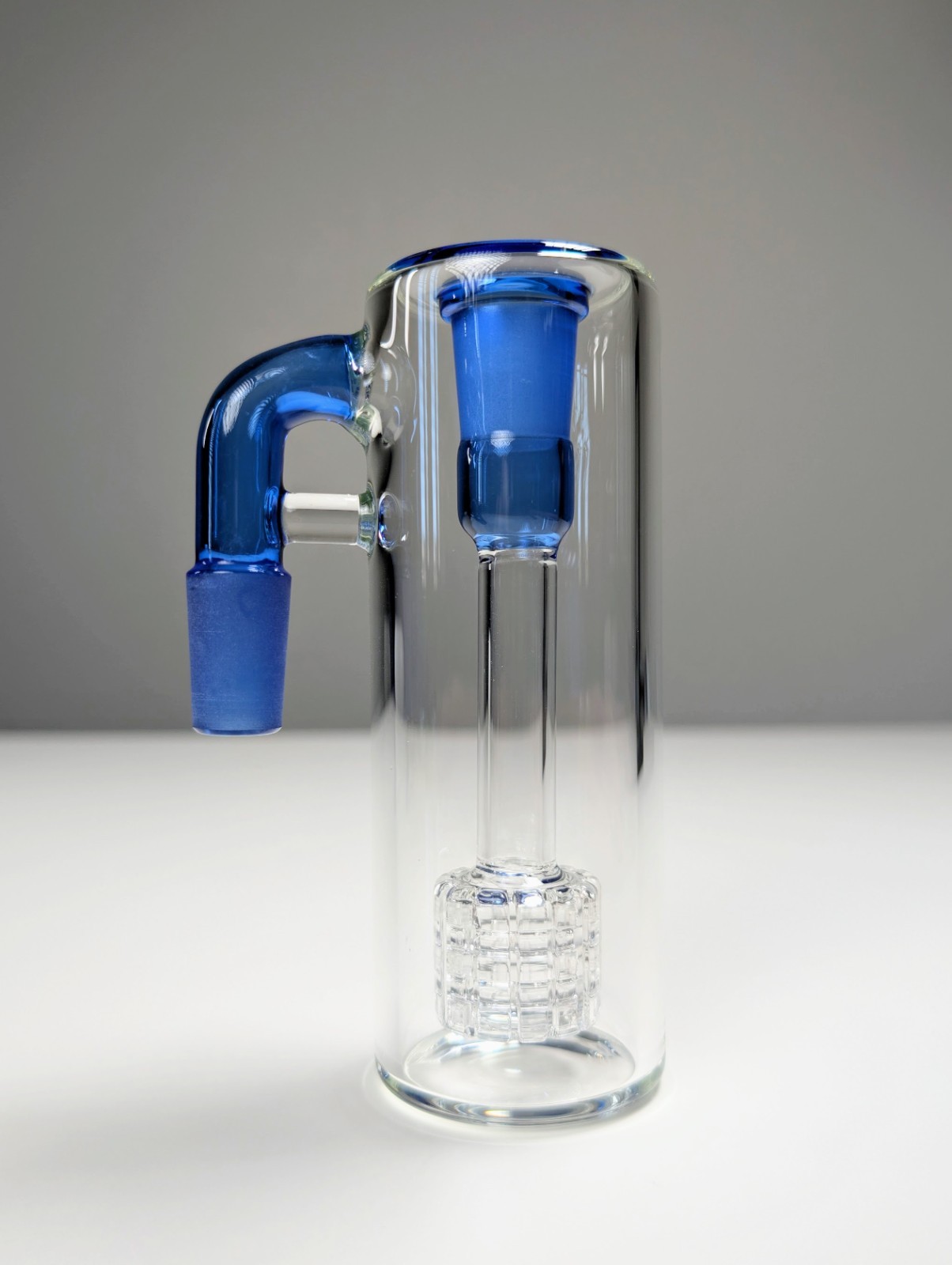14mm 90° Blue Matrix Perc Ash Catcher Premium Tobacco Water Pipe Bong Bubbler