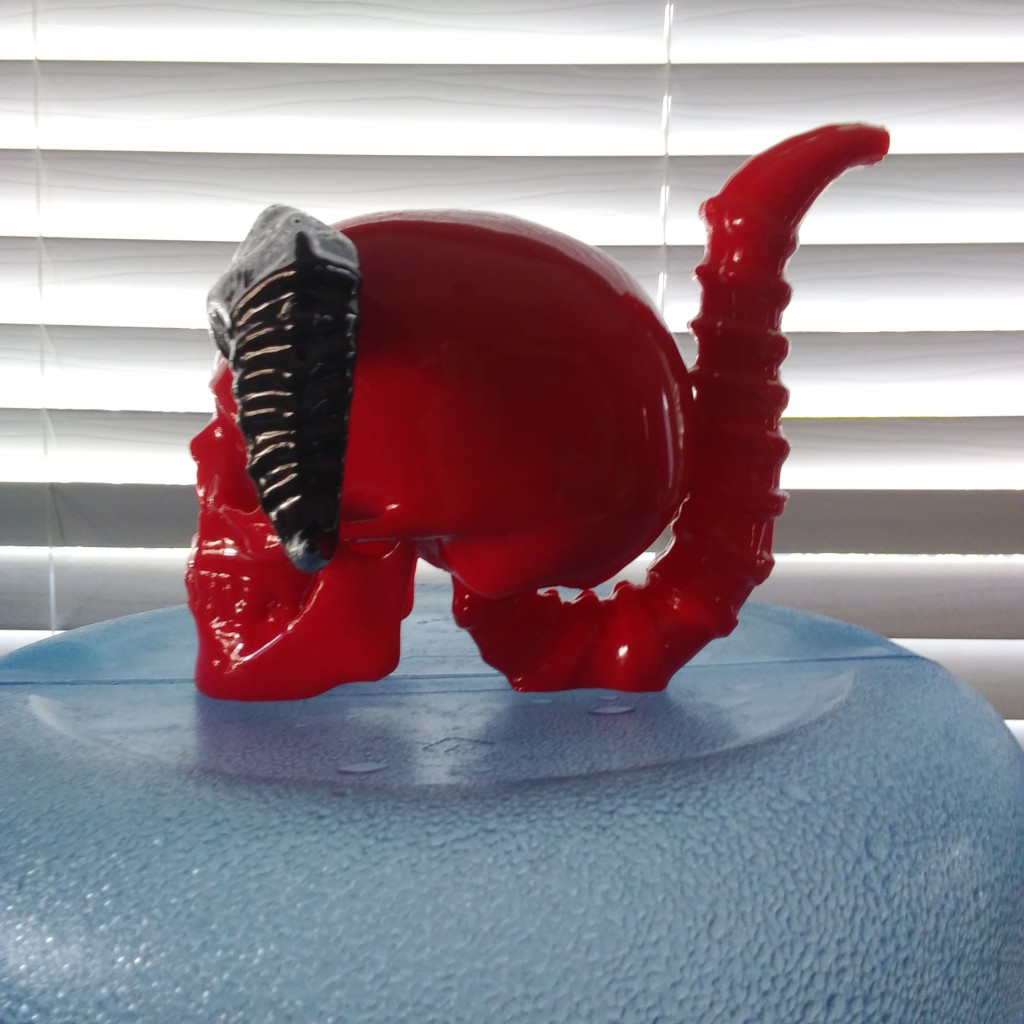 Devil Horned Skull Bong Bubbler Water Pipe