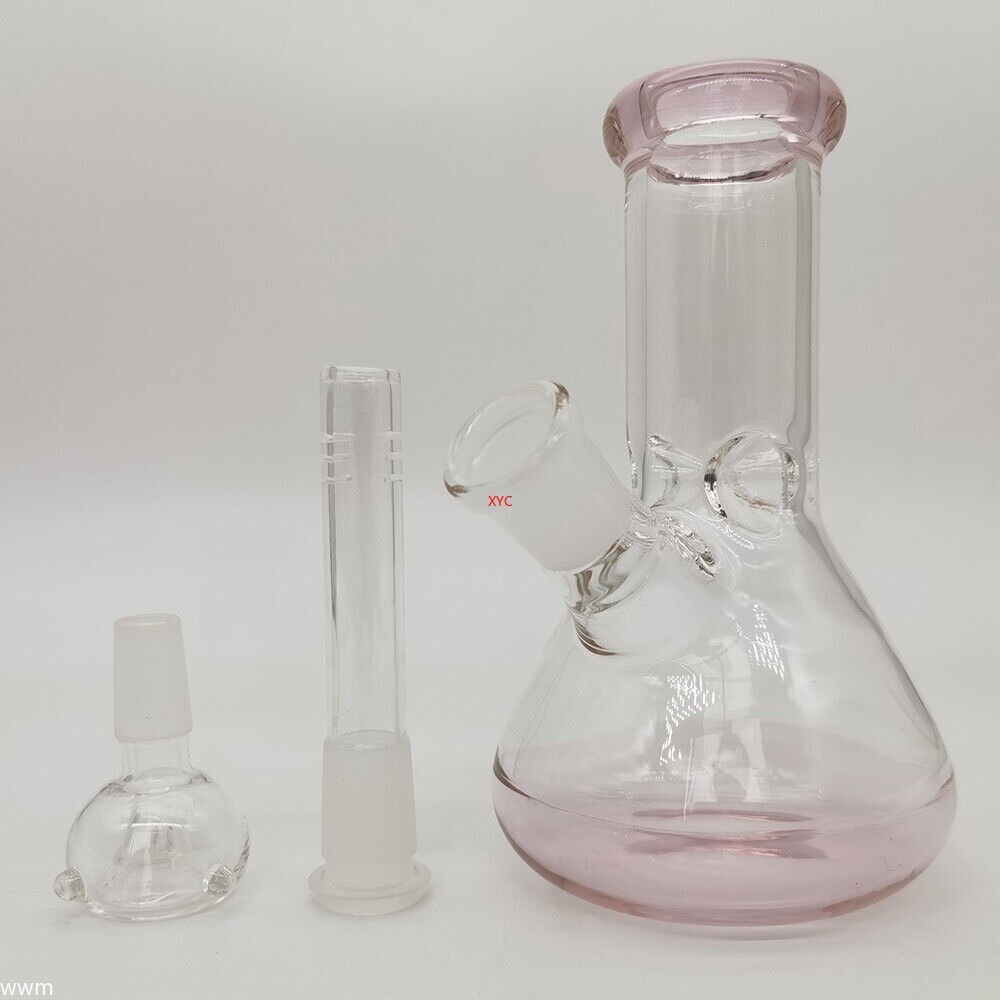 6inch Heavy Glass Bong Bubbler Shisha Smoking Hookah Water Pipe With 14mm Bowl