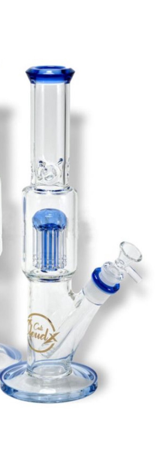 13&Prime; Blue Cali Cloud Tree PERCOLATOR Recycler Tobacco Smoking Glass Water Pipe