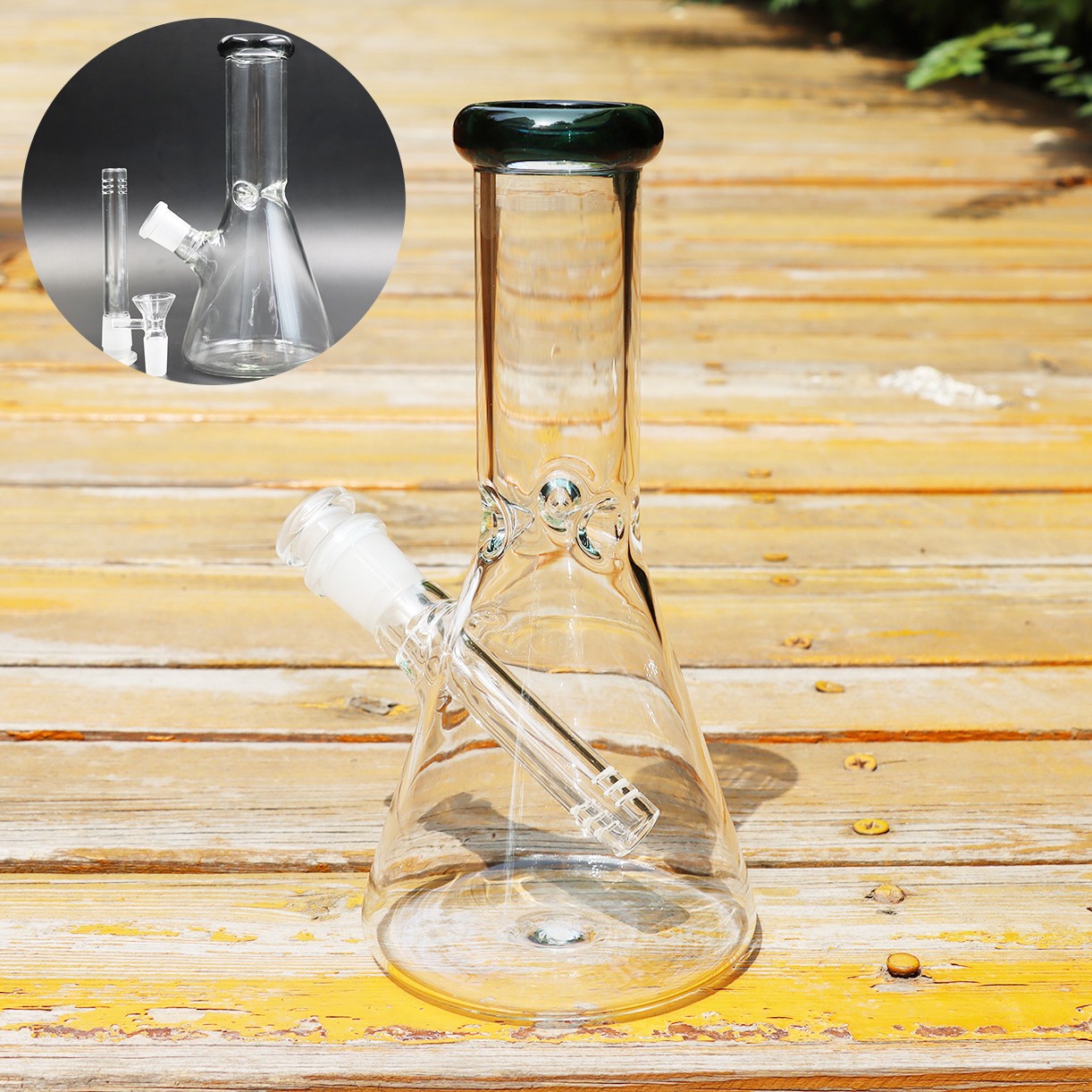 8 inch Random Hookah Glass Waterpipe Tobacco Smoking Beaker Bong joint 14mm bowl