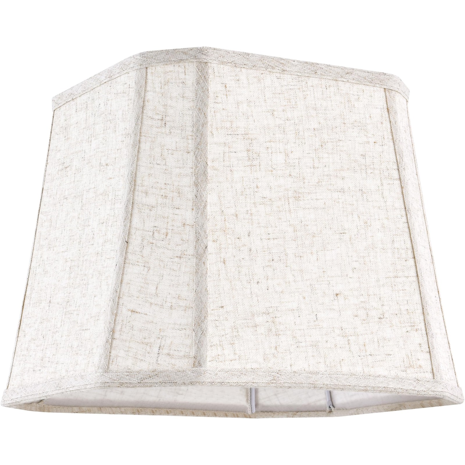 GO&SO Square Lamp Shades Set 2 Medium,Beige Linen Shade,10&Prime;×13&Prime;D×10.5&Prime;H