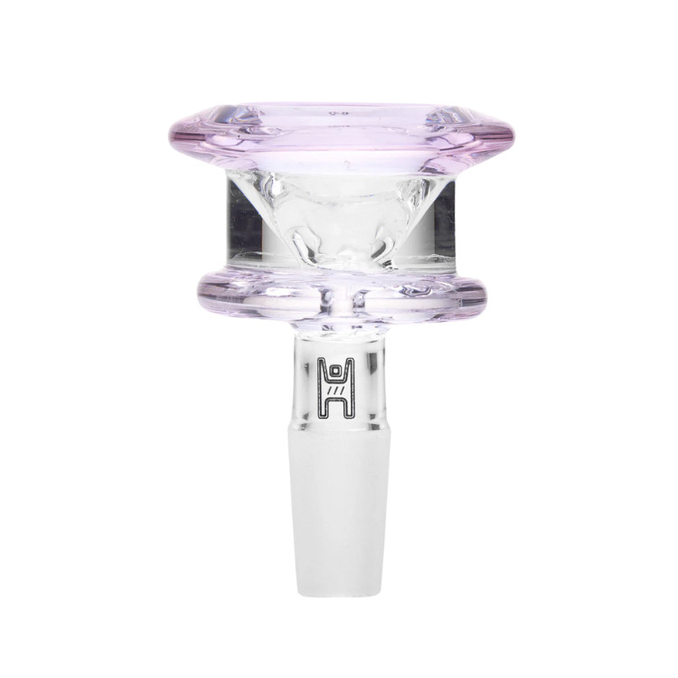 10mm Glass Bulb Bowl Slide For Bongs Water Pipes Hookahs – Pink