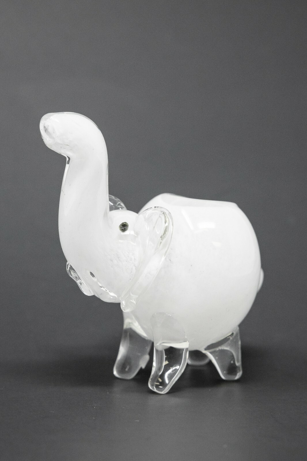 4&Prime; Collectible White Elephant TOBACCO Glass Hand Smoking Pipe – Fast Shipping