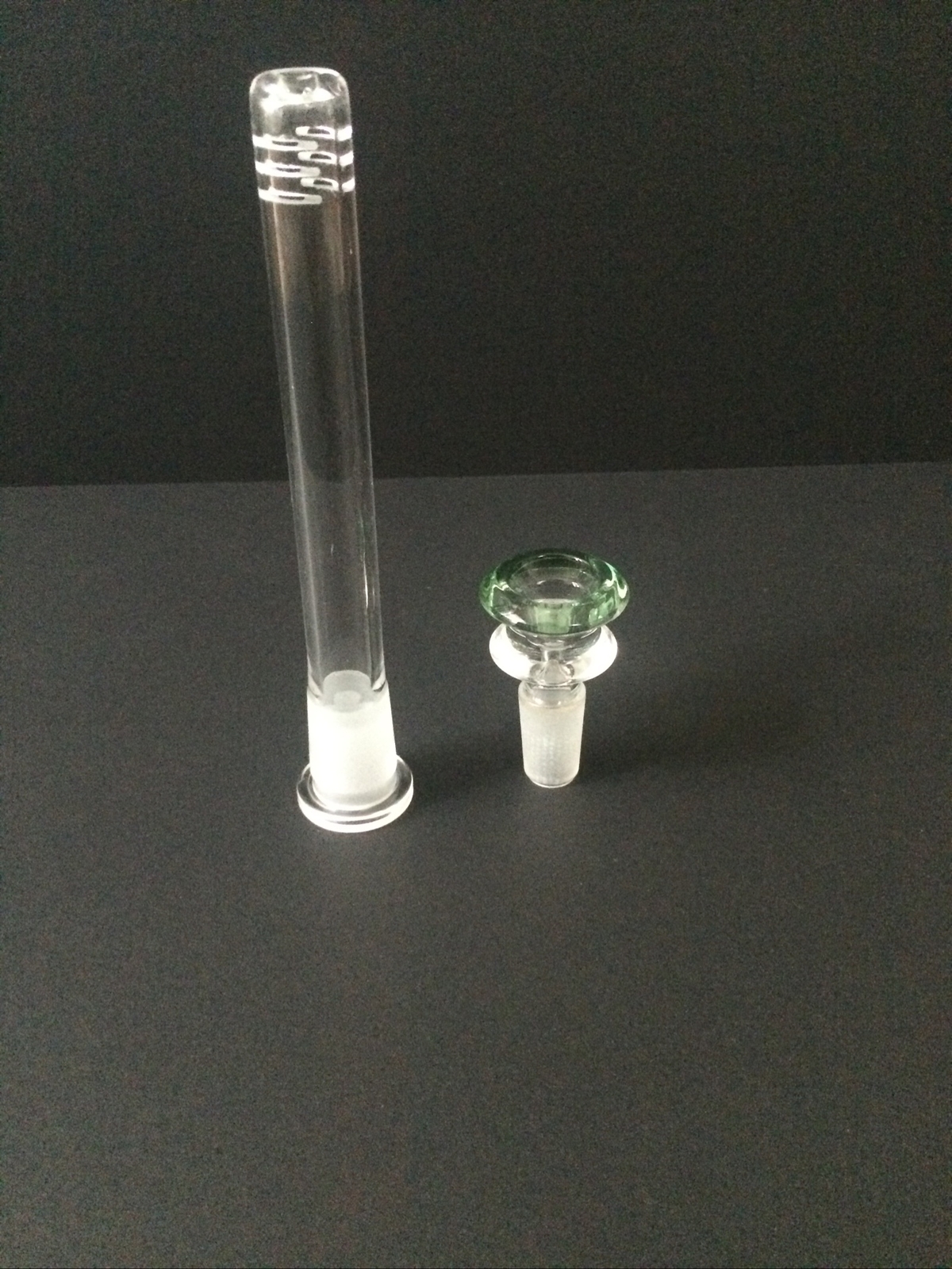 4.5 Inch Hookah Water Smoking Pipe Glass Downstem with 14mm male bowl piece