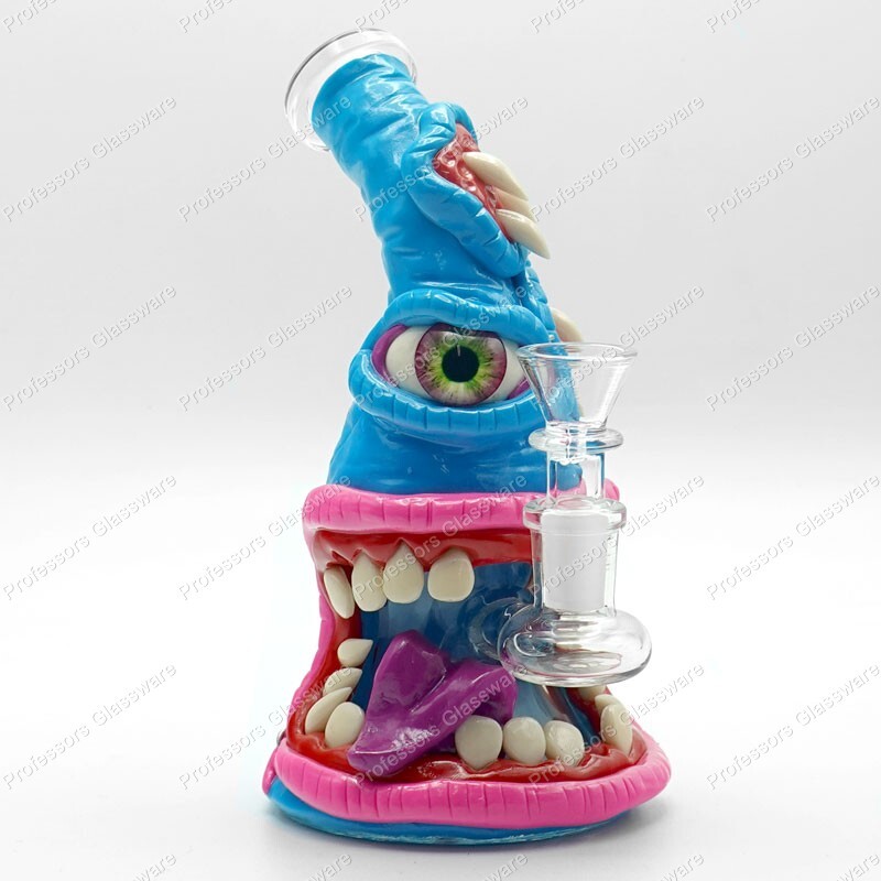 8&Prime; Spiked Monster Eye MULTIPLE COLORS Bong Thick High Quality Glass Percolator