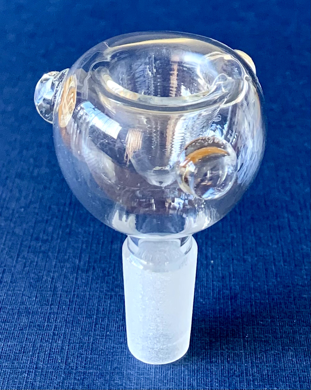 14mm Male Clear Glass Tobacco Water Pipe Bubble Bowl Replacement Head Piece